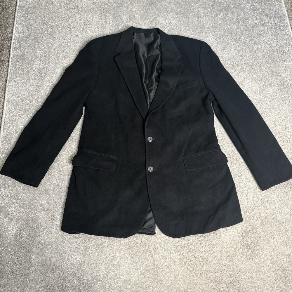Brooks Brothers 100% Camel Hair Black Blazer Sport Coat Mens 42R
